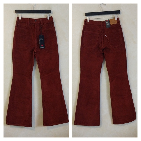 Levi's 70's High Rise Flare Corduroy Jeans Pants - Picture 14 of 14